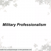 Military Professionalism