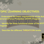 Anti-terrorism/Force Protection Basics