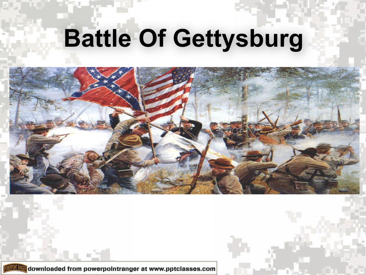 Battle of Gettysburg PPT classes