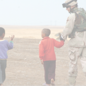 Soldier with Children