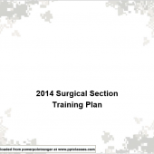 Surgical Section Training Plan