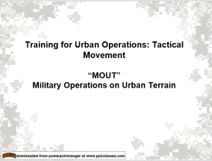 Tactical Movement (MOUT) - PowerPoint Ranger, Pre-made Military PPT Classes