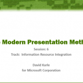 The Modern Presentation Method