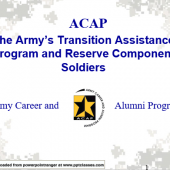 Transition Assistance Program and Reserve Component Soldiers