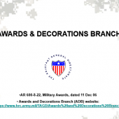 Army Awards Branch