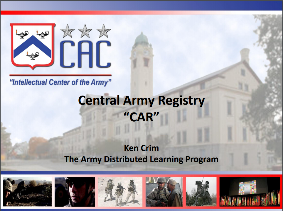 Central Army Registry pdf classe