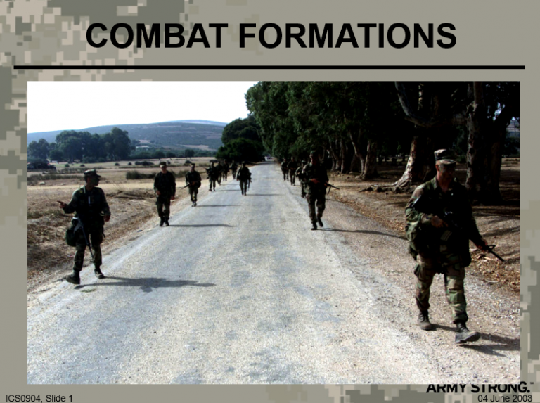 Combat Formations - PowerPoint Ranger, Pre-made Military PPT Classes