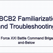 FBCB2 Familiarization and Troubleshooting