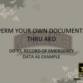 PERM your own Documents on AKO