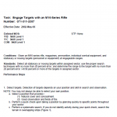 071-COM-0030 (Engage Targets with an M16-Series Rifle/ M4 Series Carbine)