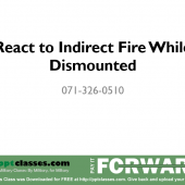 071-COM-0510 (React to Indirect Fire While Dismounted)