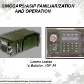 ASIP & SINCGARS Familiarization and Operation