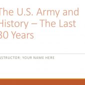 Army History Presentation