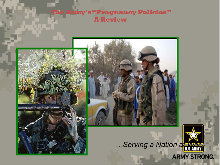 Army Policy on Pregnancy