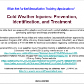 Cold Weather Injury Training