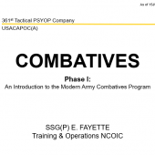 Combatives Intro, 2009 edition