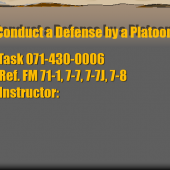 Conduct a Defense by a Plt