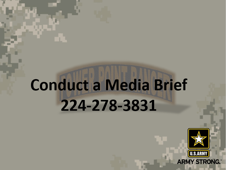 Conduct a Media Briefing