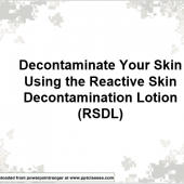 Decontaminate Your Skin Using the Reactive Skin Decontamination Lotion (RSDL)