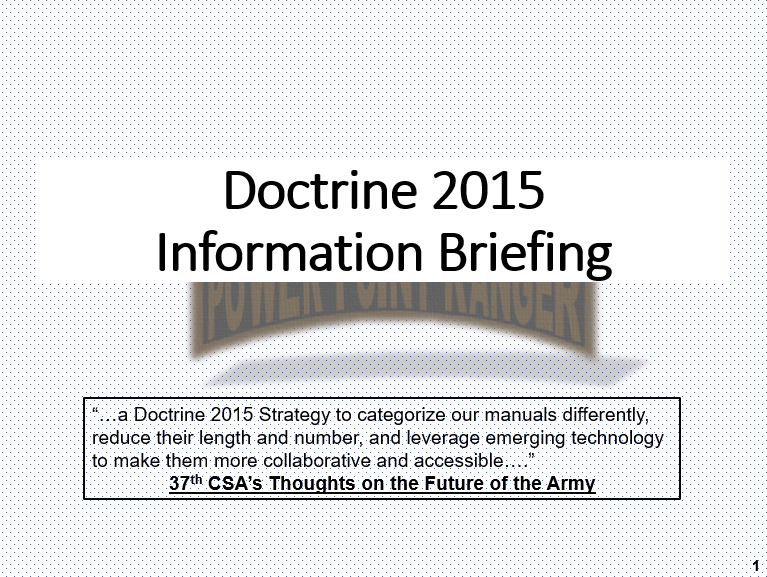 Doctrine 1998-2016