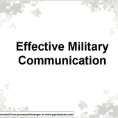 Effective Military Communication Version II