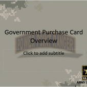 Government Purchasing Card