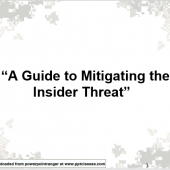 Guide to Mitigating the Insider Threat