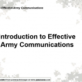 Introduction to Effective Army Communication