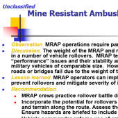 MRAP Safety Lessons Learned