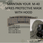 Maintain your Assigned Protective Mask