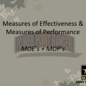 Measures of Effectiveness (MOE) and Measures of Performance (MOP)