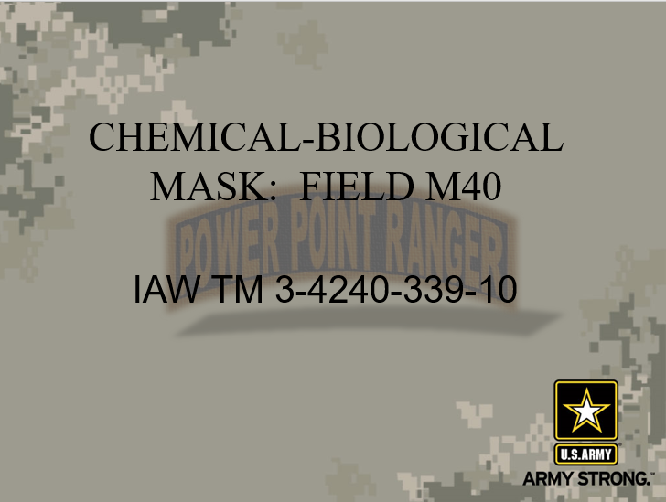PMCS M40 Protective Mask Version II