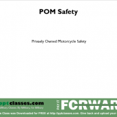 Privately Owned Motorcycle (POM) Safety