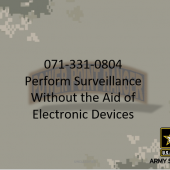 Perform Surveillance with out Electronic Devices