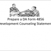 Prepare a DA Form 4856