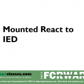 React to IED-Mounted