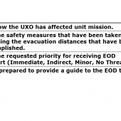 UXO, React to