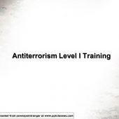 Antiterrorism Level I Training