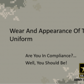 Wear and Appearance of the Uniform