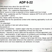 ADP 6-22, Army Leadership and the Profession (2019)