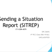 Sending a Situation Report (SITREP)